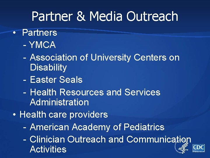 Partner & Media Outreach • Partners - YMCA - Association of University Centers on