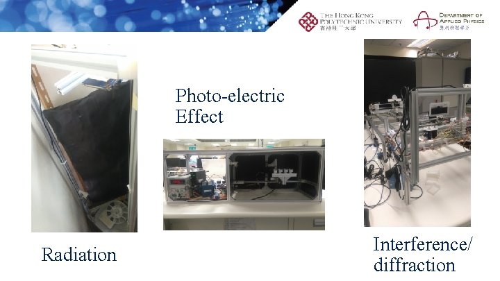 Photo-electric Effect Radiation Interference/ diffraction 