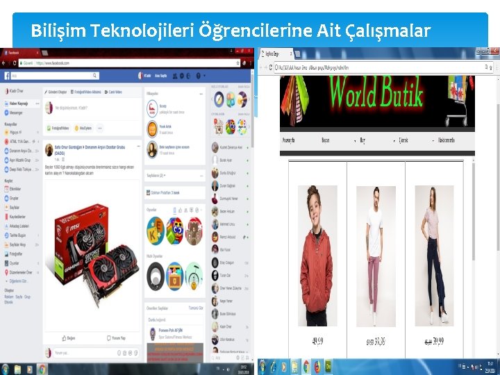 Bilişim Teknolojileri Öğrencilerine Ait Çalışmalar 