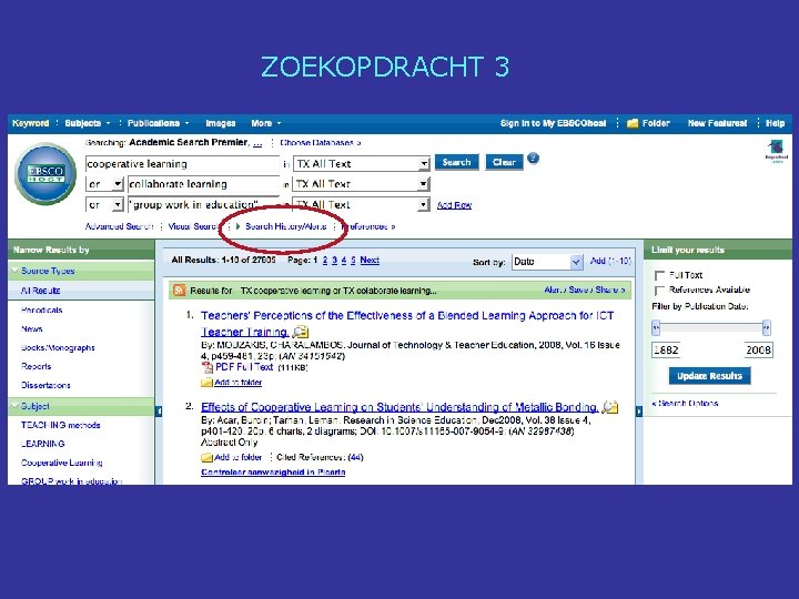 ZOEKOPDRACHT 3 