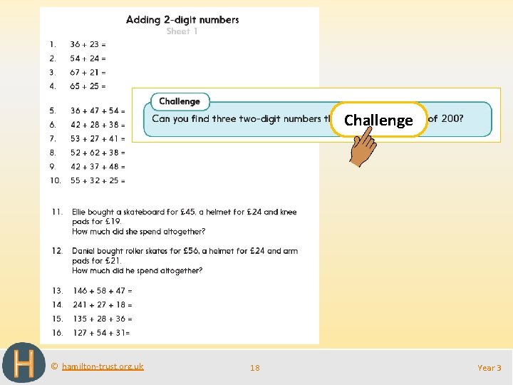 Challenge © hamilton-trust. org. uk 18 Year 3 