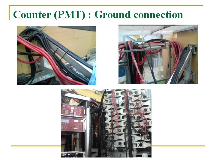 Counter (PMT) : Ground connection 