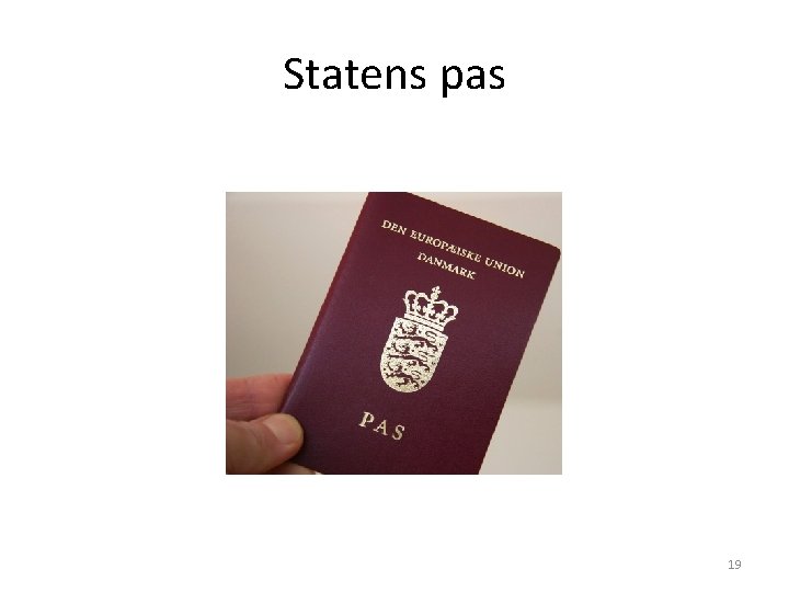 Statens pas 19 