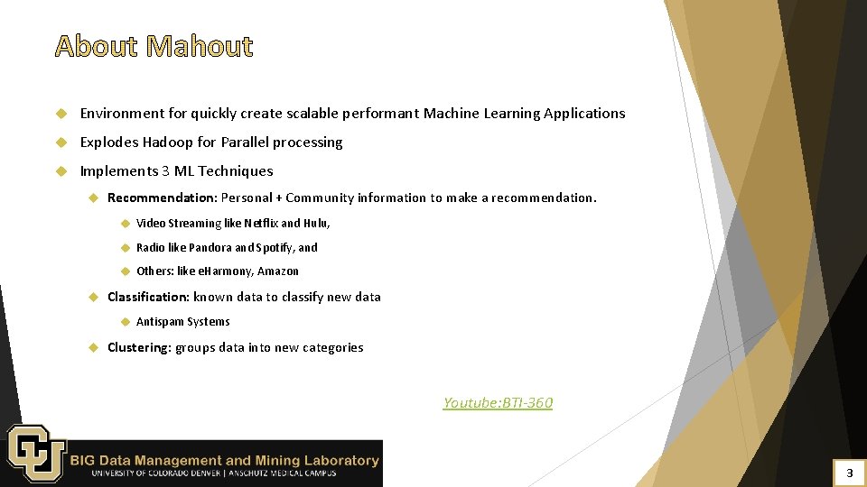  Environment for quickly create scalable performant Machine Learning Applications Explodes Hadoop for Parallel