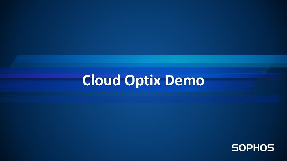 Cloud Optix Demo 