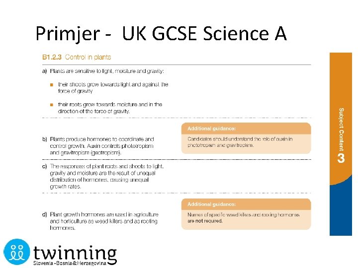 Primjer - UK GCSE Science A 