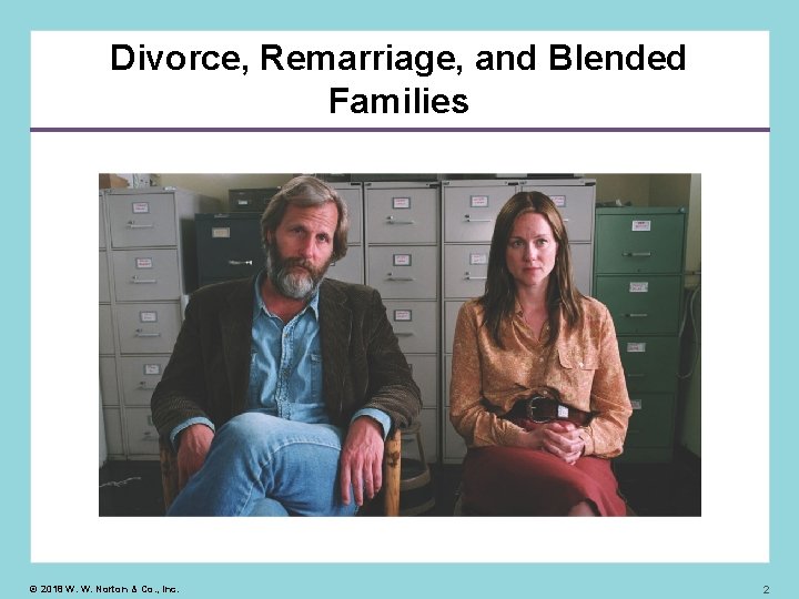 Divorce, Remarriage, and Blended Families © 2018 W. W. Norton & Co. , Inc.