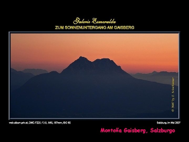 Montaña Otra edición y reproducción de. . . www. vitanoblepowerpoints. net Gaisberg, Salzburgo 