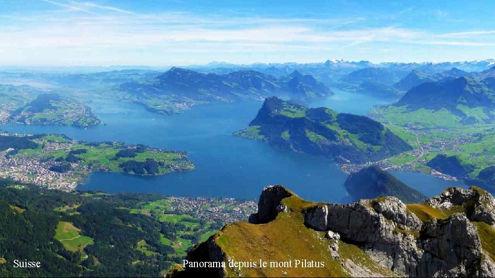 Suisse Panorama depuis le mont Pilatus 