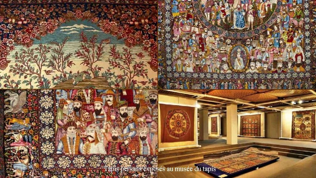 Tapis persans exposés au musée du tapis 