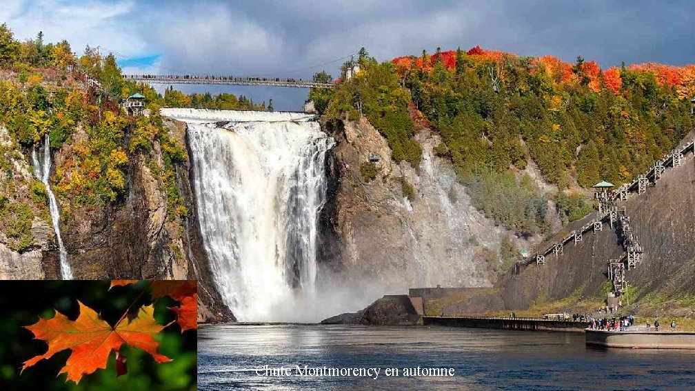 Québec Chute Montmorency en automne 