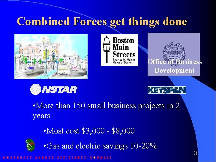 Combined Forces get things done Office of Business Development • More than 150 small