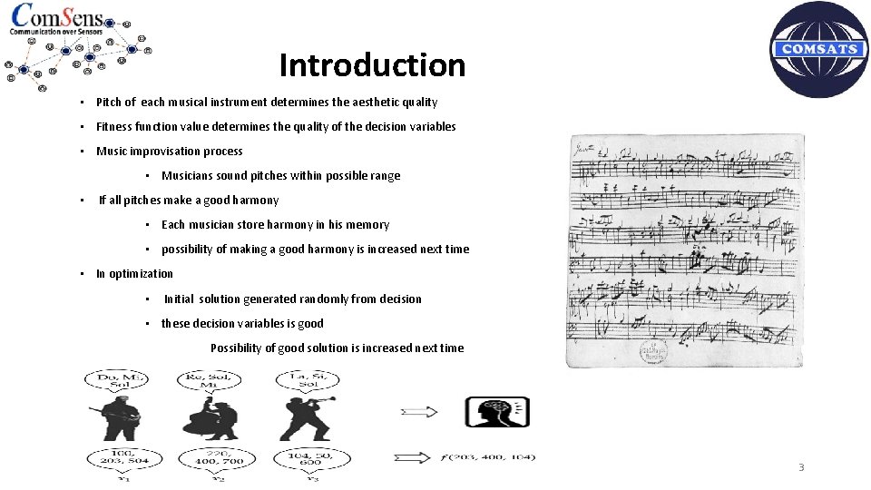 Introduction • Pitch of each musical instrument determines the aesthetic quality • Fitness function