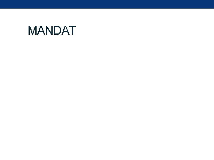MANDAT 