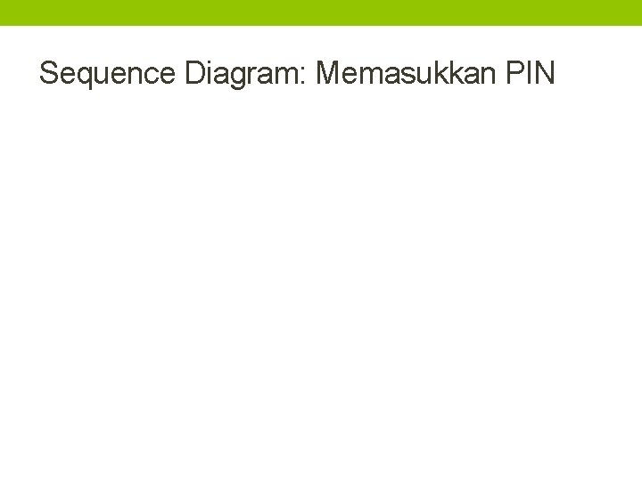 Sequence Diagram: Memasukkan PIN 