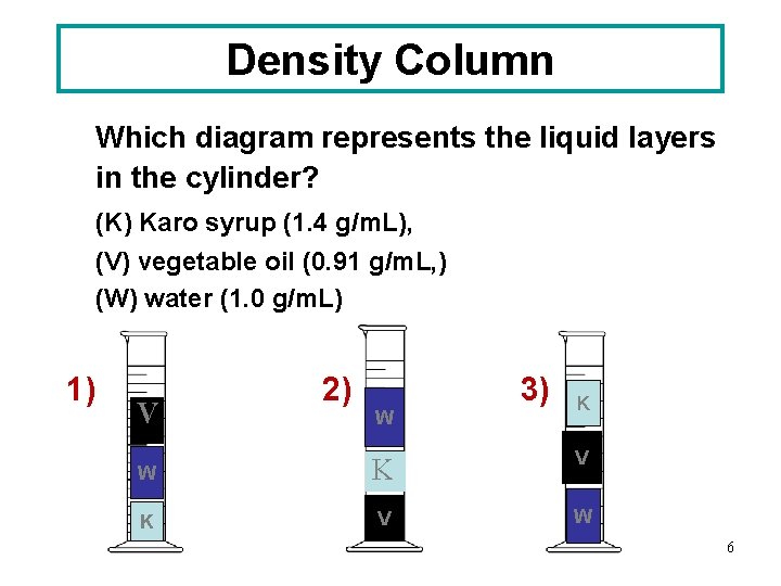 Density ratio Density is a of an objects