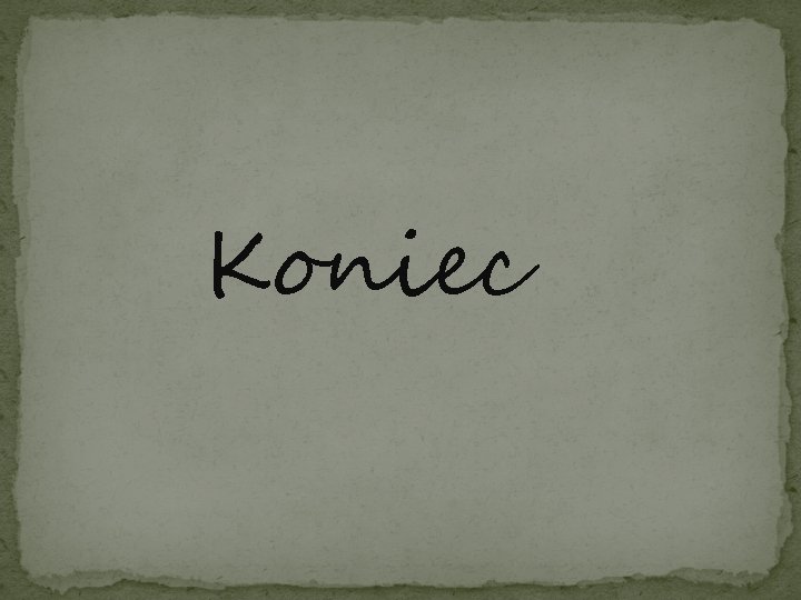 Koniec 