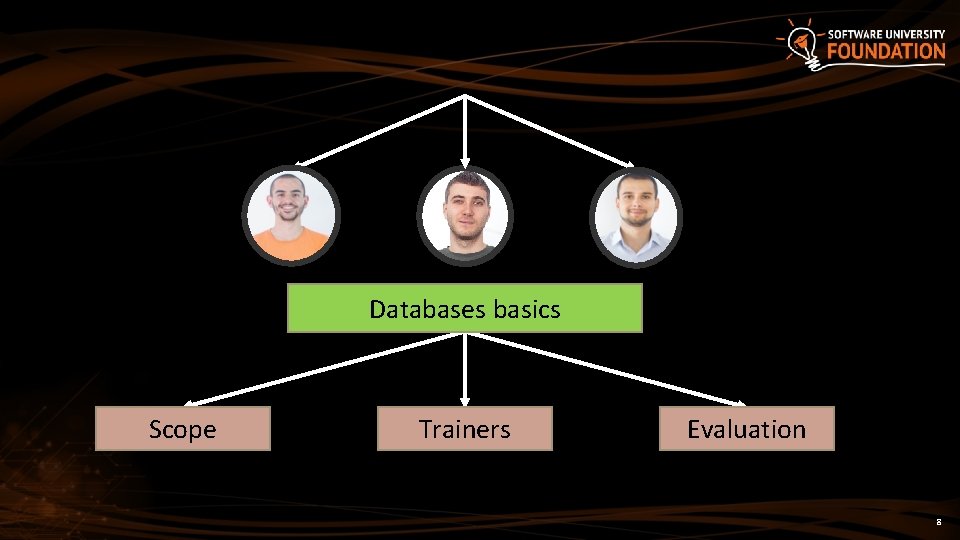 Databases basics Scope Trainers Evaluation 8 