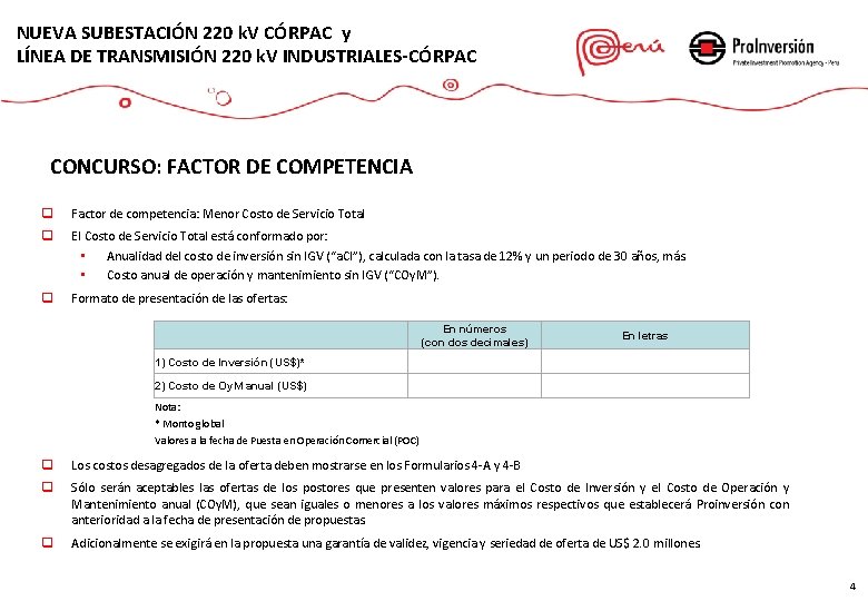 NUEVA SUBESTACIÓN 220 k. V CÓRPAC y LÍNEA DE TRANSMISIÓN 220 k. V INDUSTRIALES-CÓRPAC