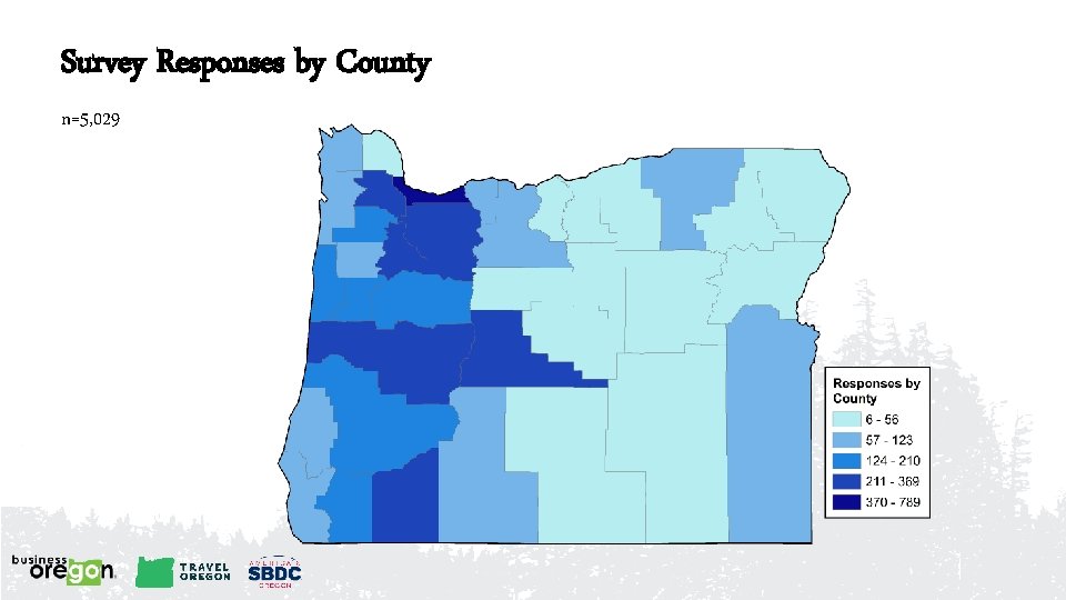 Survey Responses by County n=5, 029 