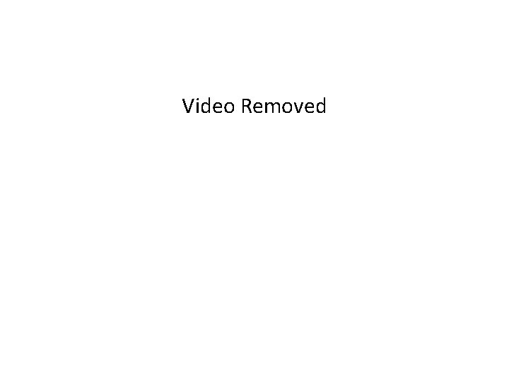 Video Removed 