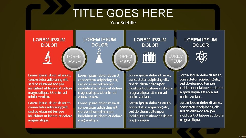 TITLE GOES HERE Your Subtitle LOREM IPSUM DOLOR LOREM IPSUM Lorem ipsum dolor sit
