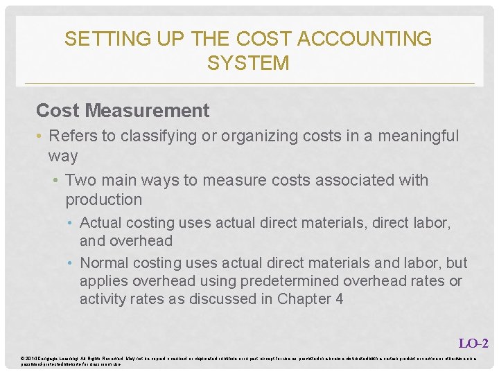 PRODUCT AND SERVICE COSTING JOBORDER SYSTEM CHAPTER 5