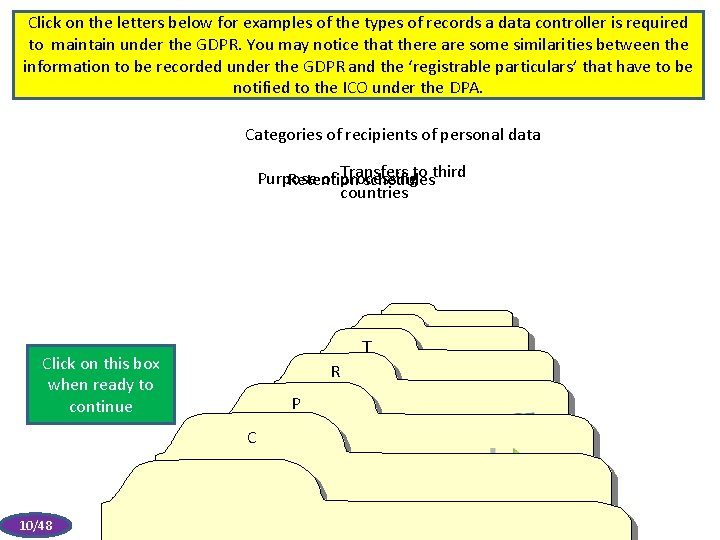 Click on the letters below for examples of the types of records a data