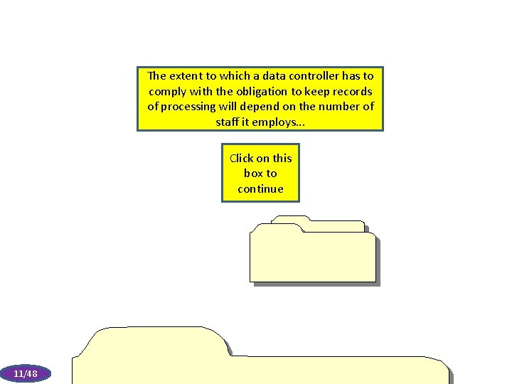 The extent to which a data controller has to comply with the obligation to