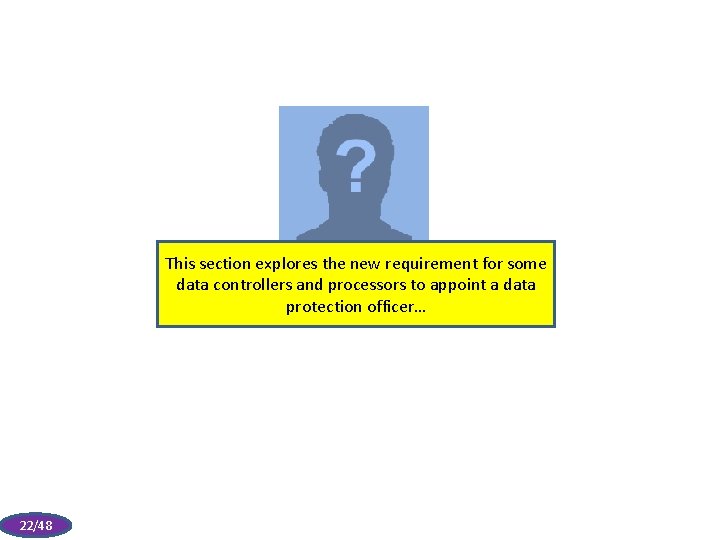 This section explores the new requirement for some data controllers and processors to appoint