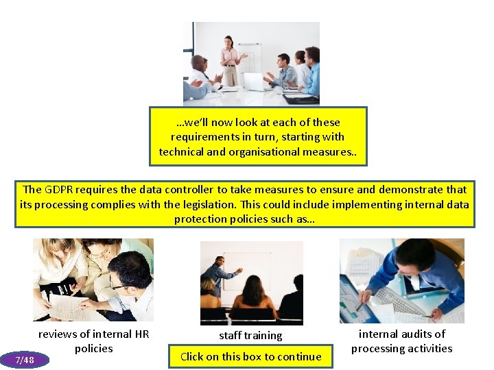 …we’ll now look at each of these requirements in turn, starting with technical and