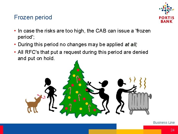 Frozen period • In case the risks are too high, the CAB can issue