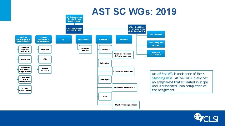 AST Subcommittee Chairholder and Vice-chairholder AST SC WGs: 2019 WG under AST but not
