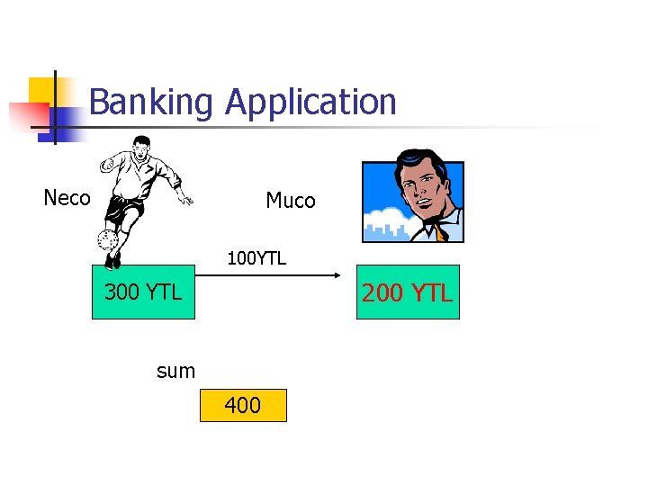 Banking Application Neco Muco 100 YTL 200 YTL 300 YTL sum 400 