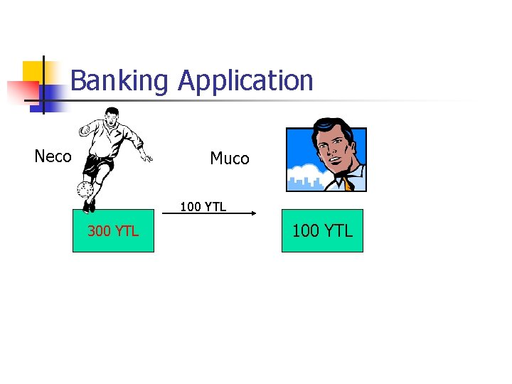 Banking Application Neco Muco 100 YTL 300 YTL 100 YTL 
