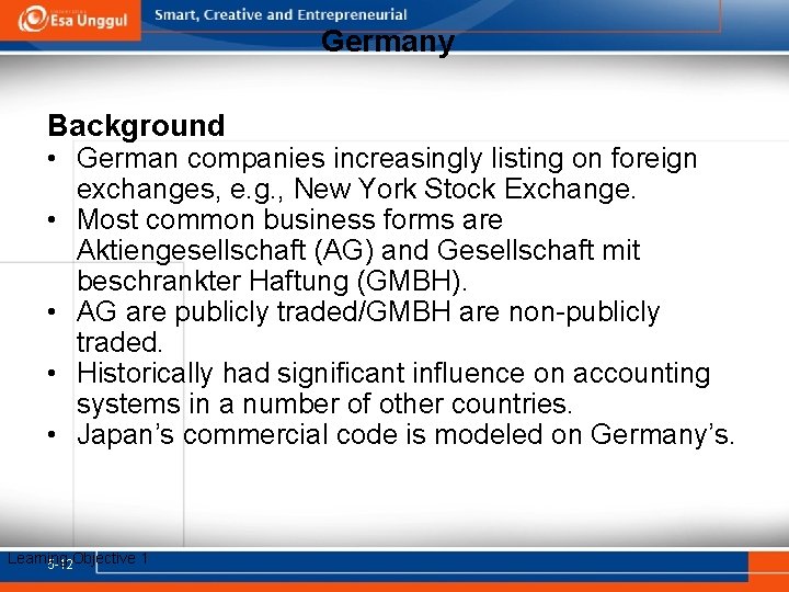 Germany Background • German companies increasingly listing on foreign exchanges, e. g. , New