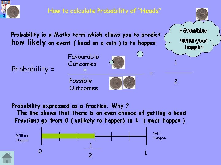 How to calculate Probability of “Heads” Possible Favourable Probability is a Maths term which