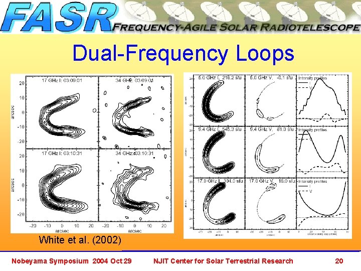 Dual-Frequency Loops White et al. (2002) Nobeyama Symposium 2004 Oct 29 NJIT Center for