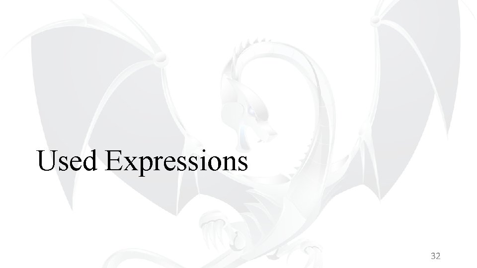 Used Expressions 32 