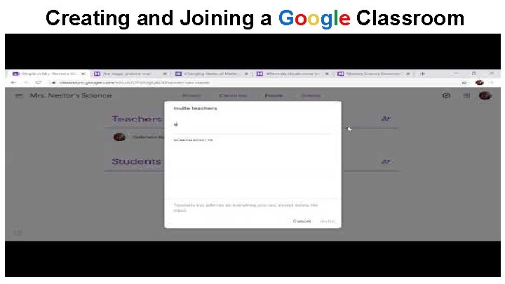 Creating and Joining a Google Classroom 