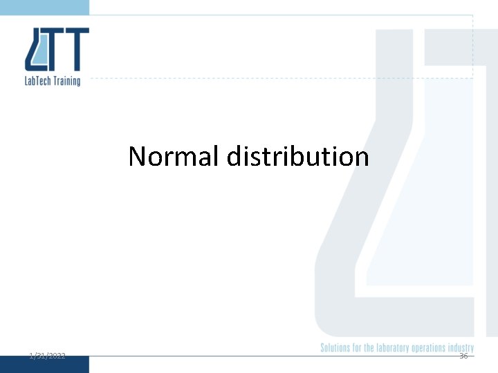 Normal distribution 1/31/2022 36 