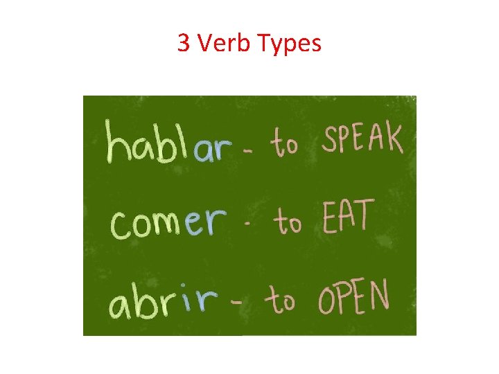 3 Verb Types 