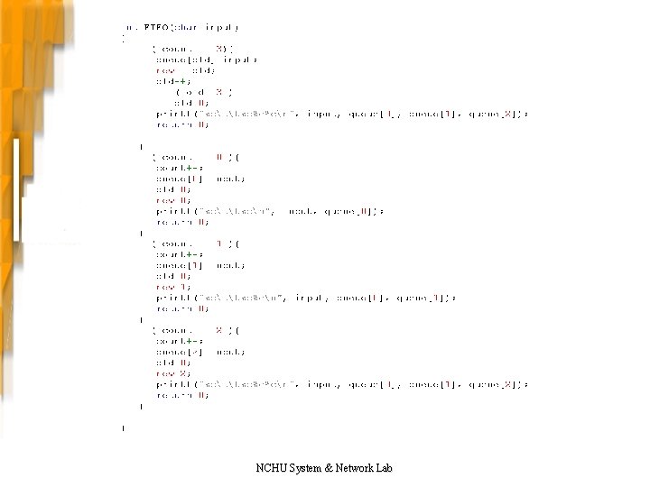NCHU System & Network Lab NCHU System & Network Lab