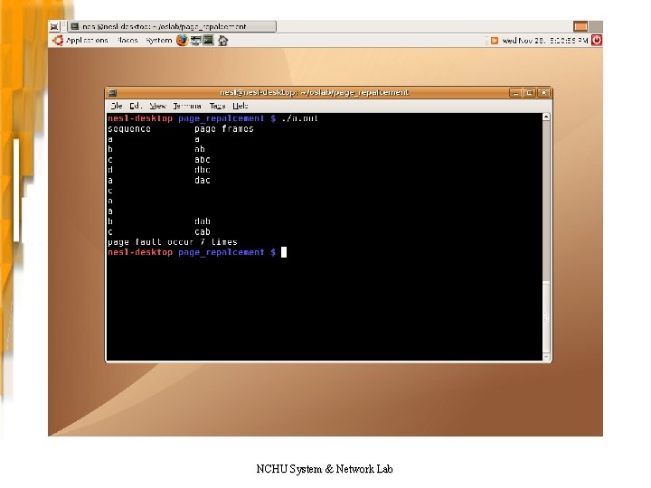 NCHU System & Network Lab NCHU System & Network Lab
