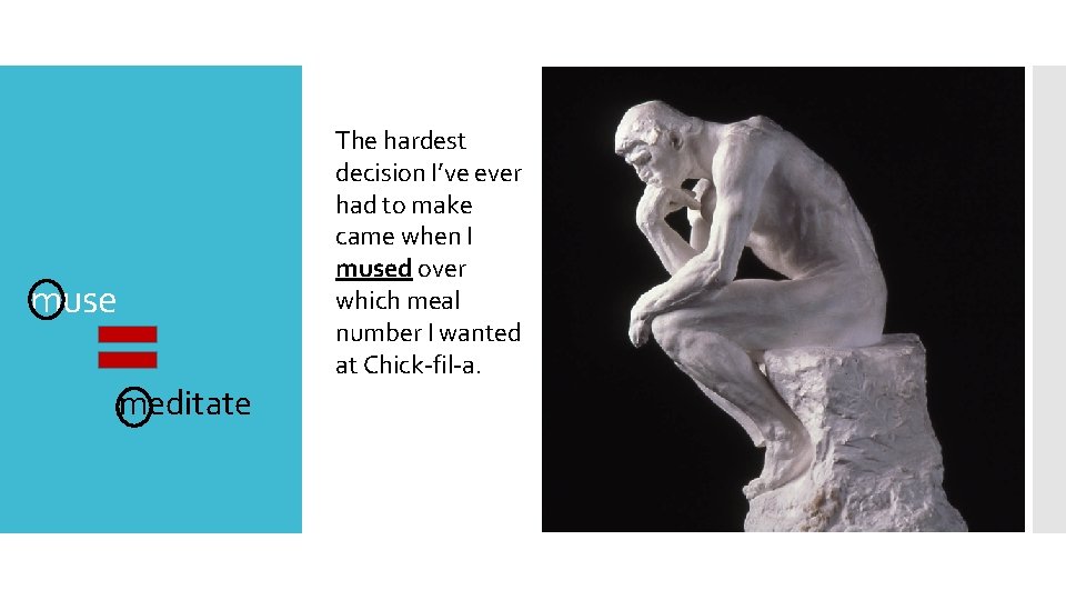 The hardest decision I’ve ever had to make came when I mused over which