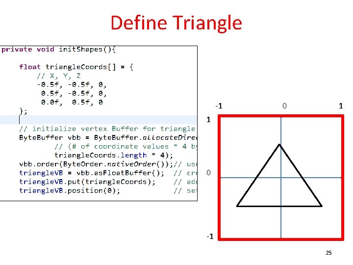 Define Triangle -1 0 1 1 0 -1 25 