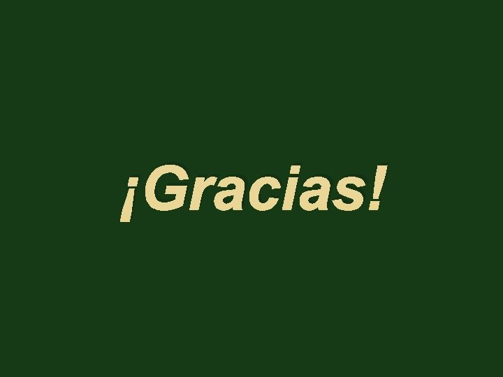 ¡Gracias! 