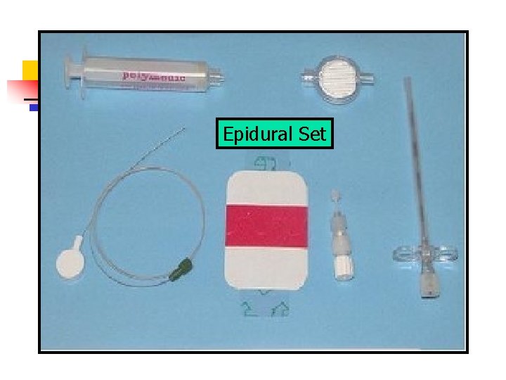 Epidural Set 