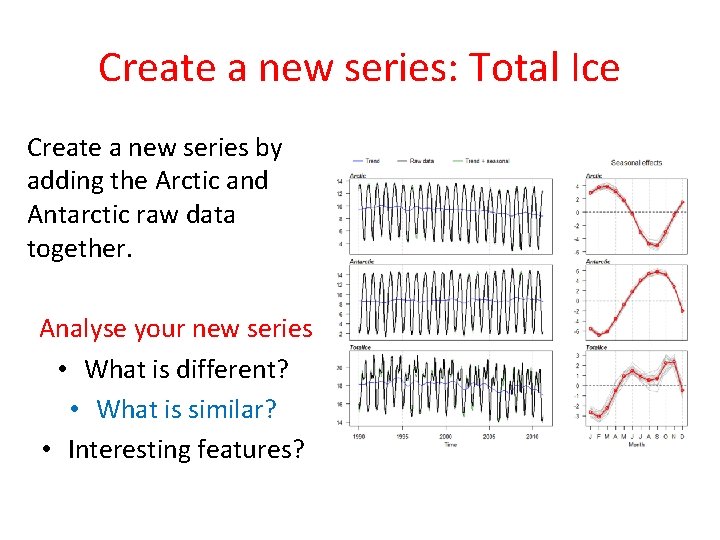 Create a new series: Total Ice Create a new series by adding the Arctic