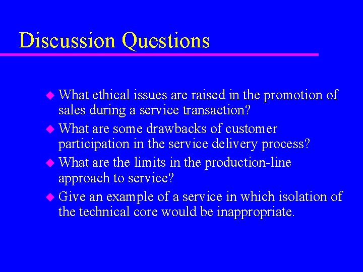 Discussion Questions u What ethical issues are raised in the promotion of sales during Discussion Questions u What ethical issues are raised in the promotion of sales during
